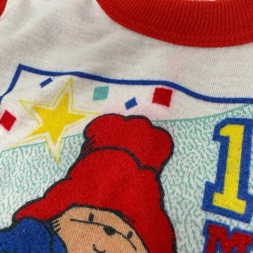 Vintage Eden‎ paddington bear pajama top basketball mvp
